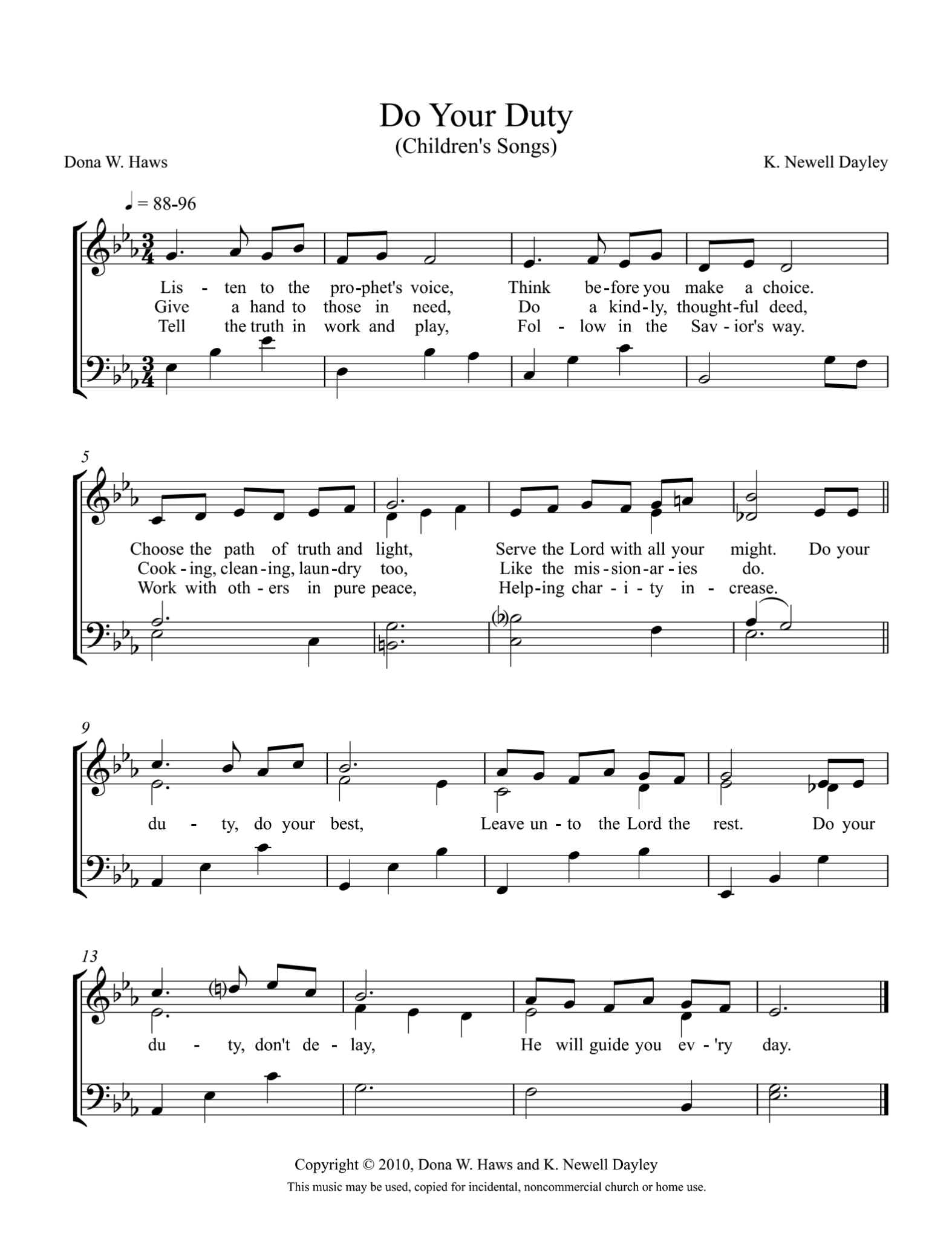 Do Your Duty sheet music