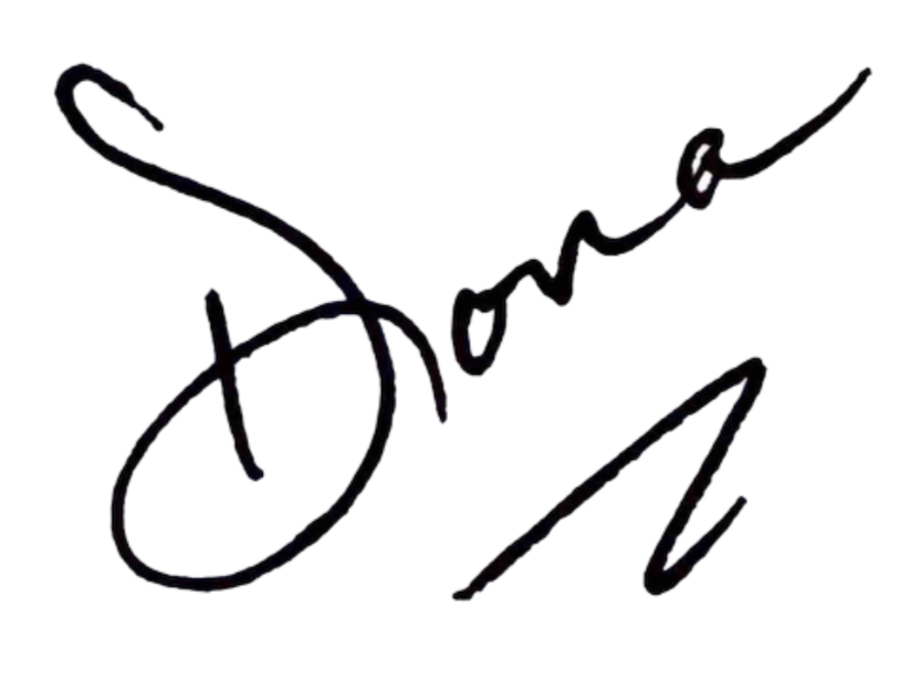 Dona's signature